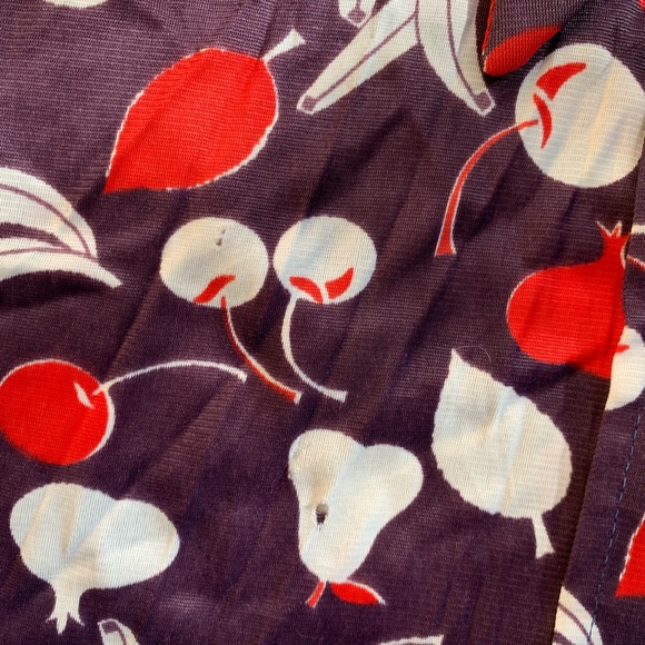 Thrashed 70s Cherry Banana Pear Button Down - Picture 5 of 15